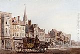 Entering Canvas Paintings - A Coach And Horse Entering York